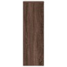 Support pour plantes chêne brun 33x33x100 cm bois d'ingénierie 