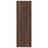 Support pour plantes chêne brun 33x33x100 cm bois d'ingénierie 