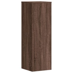 Support pour plantes chêne brun 33x33x100 cm bois d'ingénierie 
