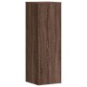 Support pour plantes chêne brun 33x33x100 cm bois d'ingénierie 