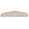 Tapis d'escalier 10 pcs 65x24x4 cm Taupe 