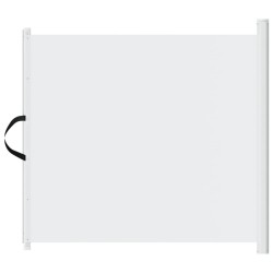 Porte rétractable pour animaux de compagnie blanc 82,5x125 cm 
