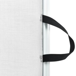 Porte rétractable pour animaux de compagnie blanc 82,5x125 cm 
