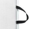 Porte rétractable pour animaux de compagnie blanc 82,5x125 cm 