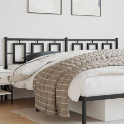 Tête de lit métal noir 193 cm 