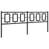 Tête de lit métal noir 193 cm 