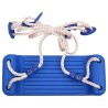 Siège de balançoire avec échelle de corde bleu 37x15 cm PE 