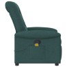 Fauteuil de massage inclinable Vert foncé Tissu 