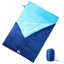 Sac de couchage double et oreillers adultes camping 3-4 saisons 
