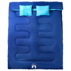 Sac de couchage double et oreillers adultes camping 3-4 saisons 