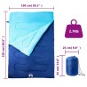 Sac de couchage double et oreillers adultes camping 3-4 saisons 