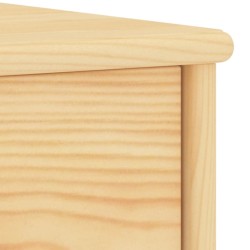 Table de chevet naturel 35x30x40 cm bois de pin massif 