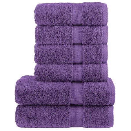 Ensemble de serviettes de qualité supérieure SOLUND 6pcs violet 