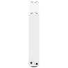 Pieds de table basse en U, 2 pièces, blanc, 50 x (30-31) cm, acier 
