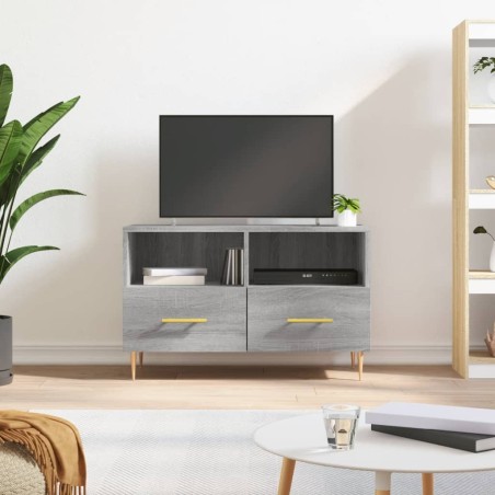 Meuble TV Sonoma gris 80x36x50 cm Bois d'ingénierie 