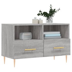 Meuble TV Sonoma gris 80x36x50 cm Bois d'ingénierie 