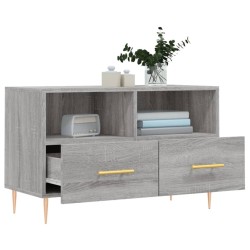 Meuble TV Sonoma gris 80x36x50 cm Bois d'ingénierie 