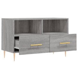 Meuble TV Sonoma gris 80x36x50 cm Bois d'ingénierie 