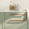 Poignées d'armoire 10 pcs bronze 320 mm acier inoxydable 