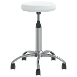 Chaise de salle à manger Blanc Similicuir  