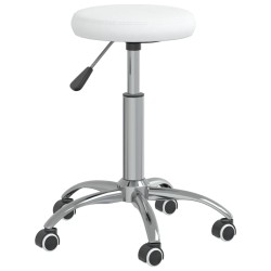Chaise de salle à manger Blanc Similicuir  