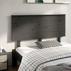 Tête de lit Gris 144x6x82,5 cm Bois massif de pin 