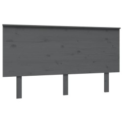 Tête de lit Gris 144x6x82,5 cm Bois massif de pin 