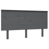 Tête de lit Gris 144x6x82,5 cm Bois massif de pin 