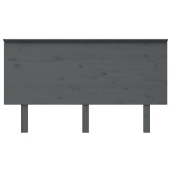 Tête de lit Gris 144x6x82,5 cm Bois massif de pin 