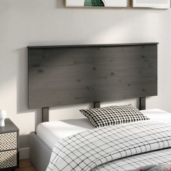 Tête de lit Gris 144x6x82,5 cm Bois massif de pin 