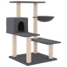 Arbre à chat avec griffoirs en sisal gris foncé 82,5 cm 