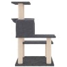 Arbre à chat avec griffoirs en sisal gris foncé 82,5 cm 