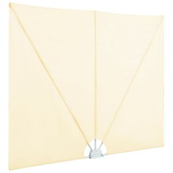 Auvent latéral pliable de terrasse Crème 300 x 150 cm 