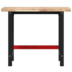 Établi 100x60x83 cm bois massif d'acacia rectangulaire 