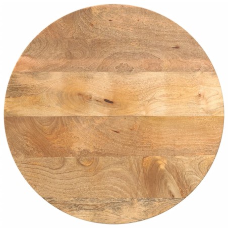 Dessus de table Ø 50x2,5 cm rond bois de manguier massif 