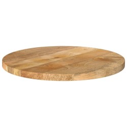Dessus de table Ø 50x2,5 cm rond bois de manguier massif 
