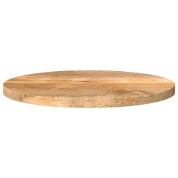 Dessus de table Ø 50x2,5 cm rond bois de manguier massif 