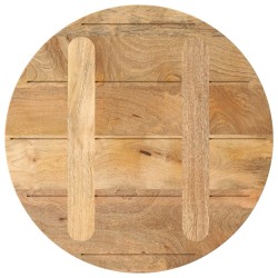 Dessus de table Ø 50x2,5 cm rond bois de manguier massif 