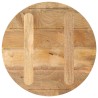 Dessus de table Ø 50x2,5 cm rond bois de manguier massif 