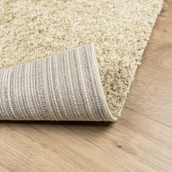 Tapis shaggy PAMPLONA poils longs moderne doré 160x160 cm 