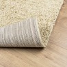 Tapis shaggy PAMPLONA poils longs moderne doré 160x160 cm 
