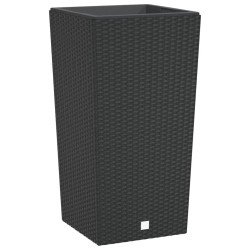 Jardinière et intérieur amovible anthracite 21 /49 L rotin PP 