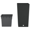 Jardinière et intérieur amovible anthracite 21 /49 L rotin PP 
