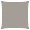 Voile d'ombrage 160 g/m² carré gris clair 5x5 m PEHD 