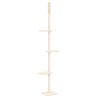 Arbre à chat du sol au plafond Crème 267,5-297,5 cm 