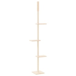 Arbre à chat du sol au plafond Crème 267,5-297,5 cm 