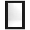 Armoire à miroir de salle de bain chêne noir bois ingénierie 