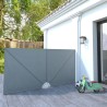 Auvent latéral pliable de terrasse Gris 300 x 150 cm 
