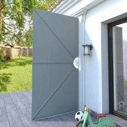 Auvent latéral pliable de terrasse Gris 300 x 150 cm 