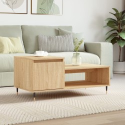 Table basse Chêne sonoma 100x50x45 cm Bois d'ingénierie 